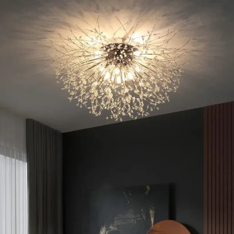 Moderner Kronleuchter Design nordisch minimalistischer goldener Kristall - Clowas.de