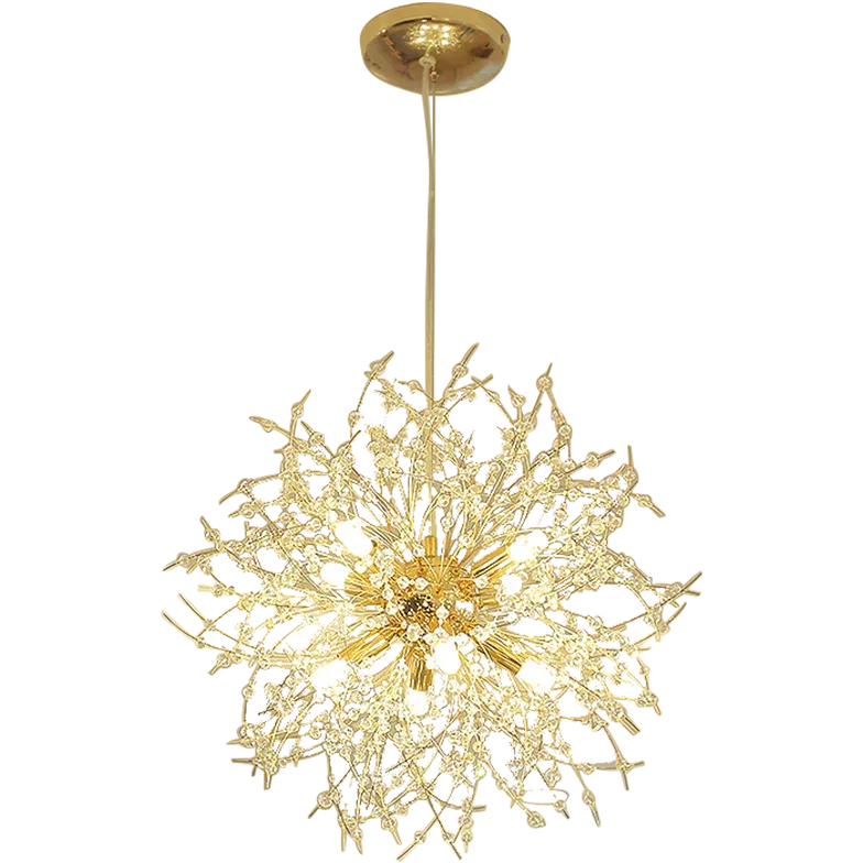 Moderner Kronleuchter Design nordisch minimalistischer goldener Kristall - Clowas.de