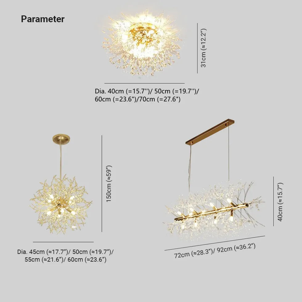 Moderner Kronleuchter Design nordisch minimalistischer goldener Kristall - Clowas.de
