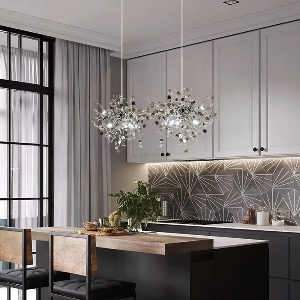 moderner kronleuchter silber für elegantes nordisches Design - Clowas.de