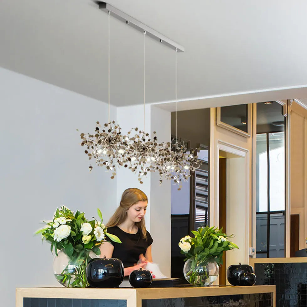 moderner kronleuchter silber für elegantes nordisches Design - Clowas.de