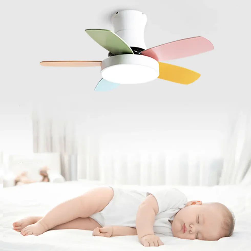 Mehrfarbige Schlafzimmer Deckenventilator mit Licht