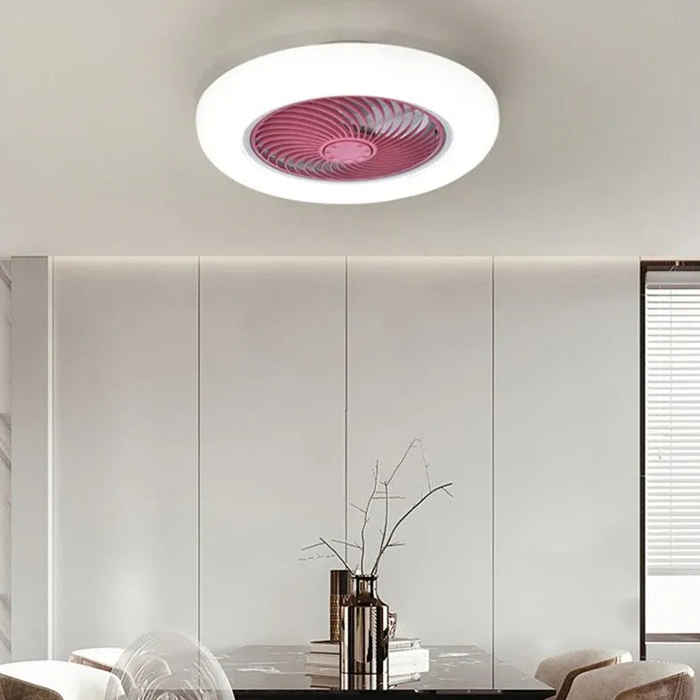 Ultra-Thin Modern Ceiling Fan with Light