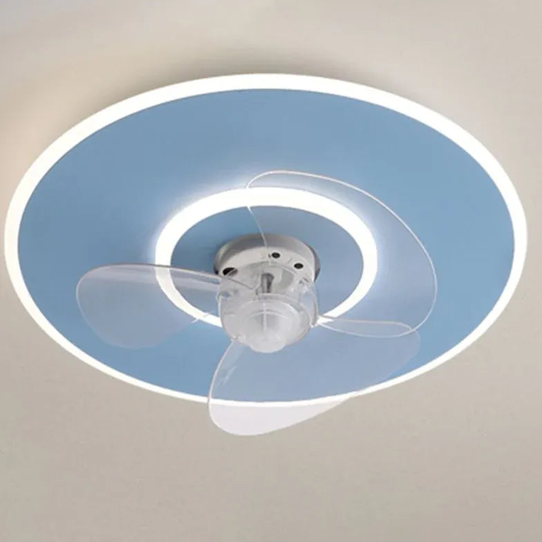 Round Noodle Modern Ceiling Fan with Light