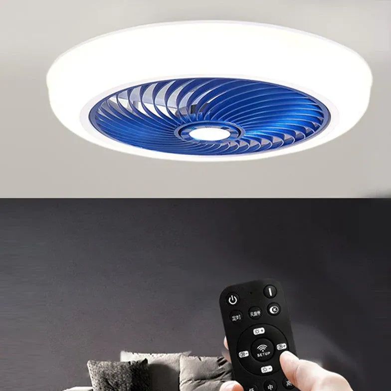 Unsichtbarer Spiralschlafzimmer Deckenventilator mit Licht