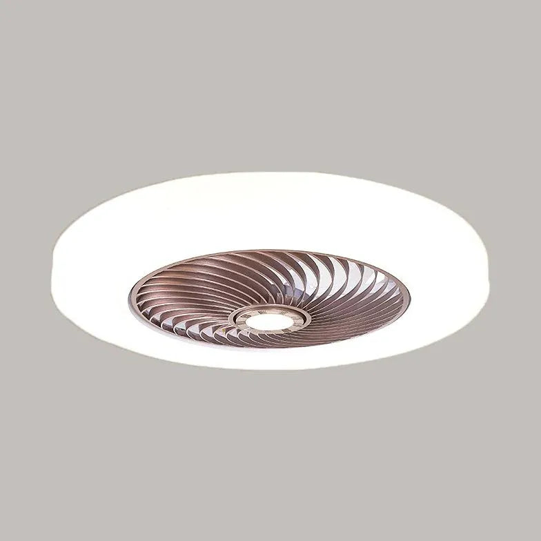 Unsichtbarer Spiralschlafzimmer Deckenventilator mit Licht