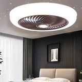 Unsichtbarer Spiralschlafzimmer Deckenventilator mit Licht