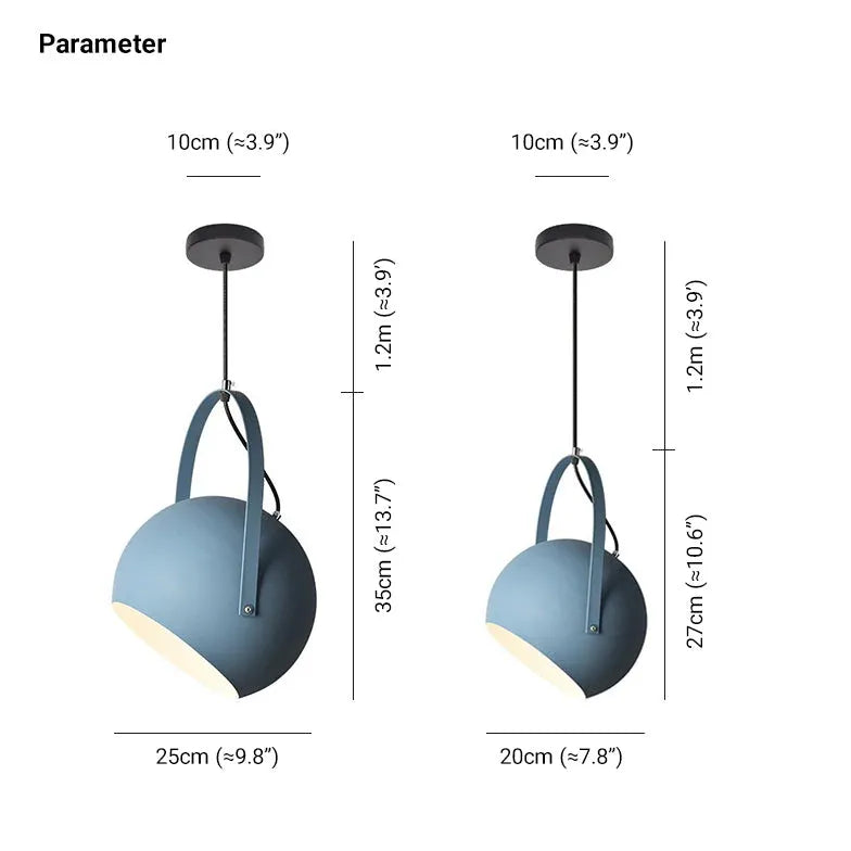 Pendelleuchte Kugel LED moderne bunte Einzelleuchte