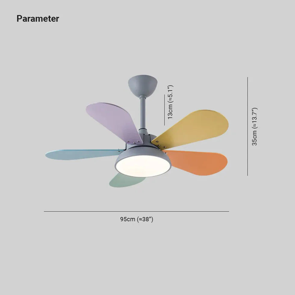 Graues Schlafzimmer Deckenventilator mit Licht