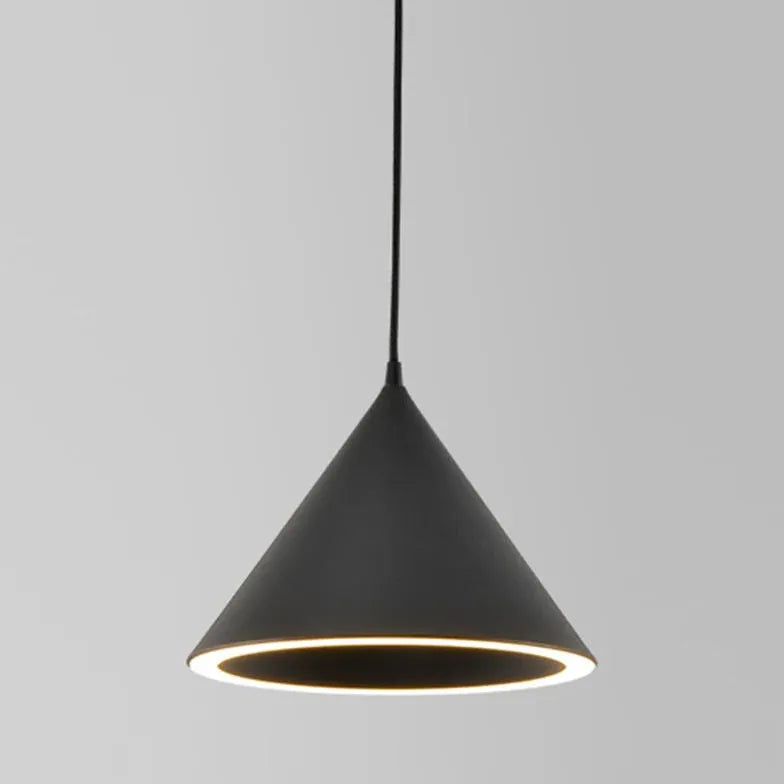 Creamy White Cone Modern Pendant Light