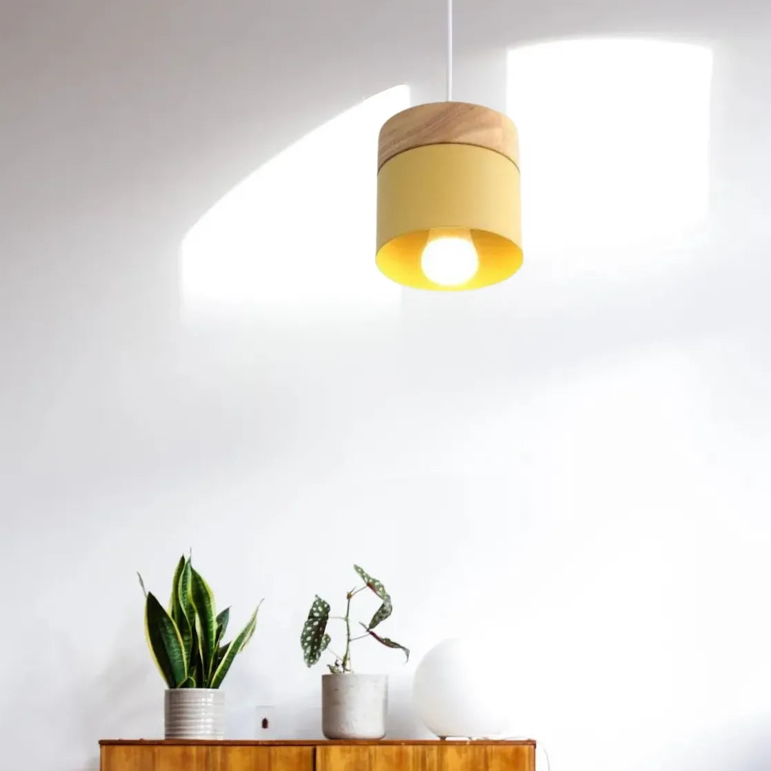 hängelampe holz led nordisch modern schlicht elegant