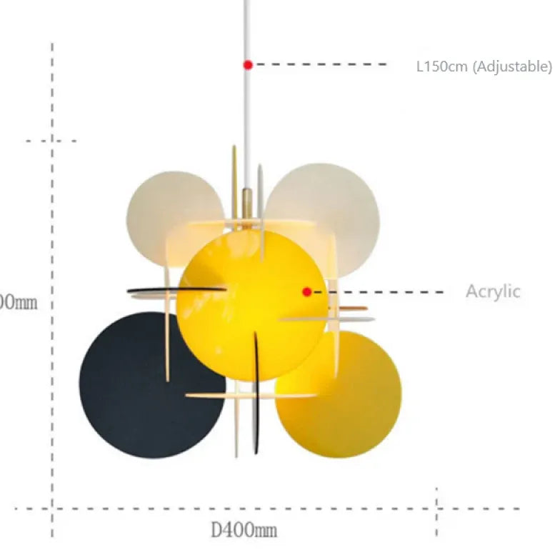 Pendelleuchte Wohnzimmer Design mit einfachem nordischem Acryl - Clowas.de