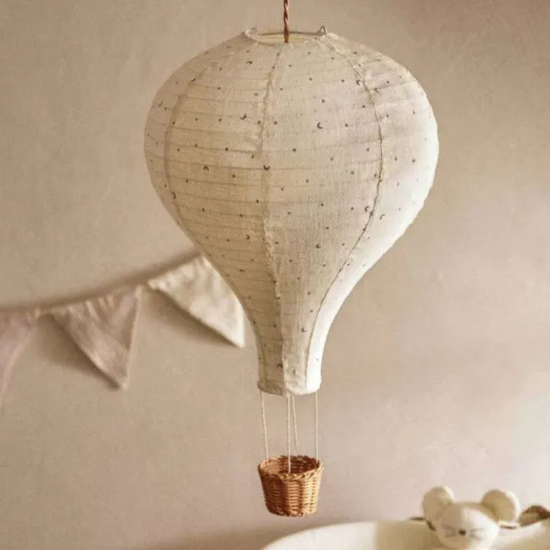 Moderne Pendelleuchte Nordisch Stoff Heißluftballon Kinderzimmer