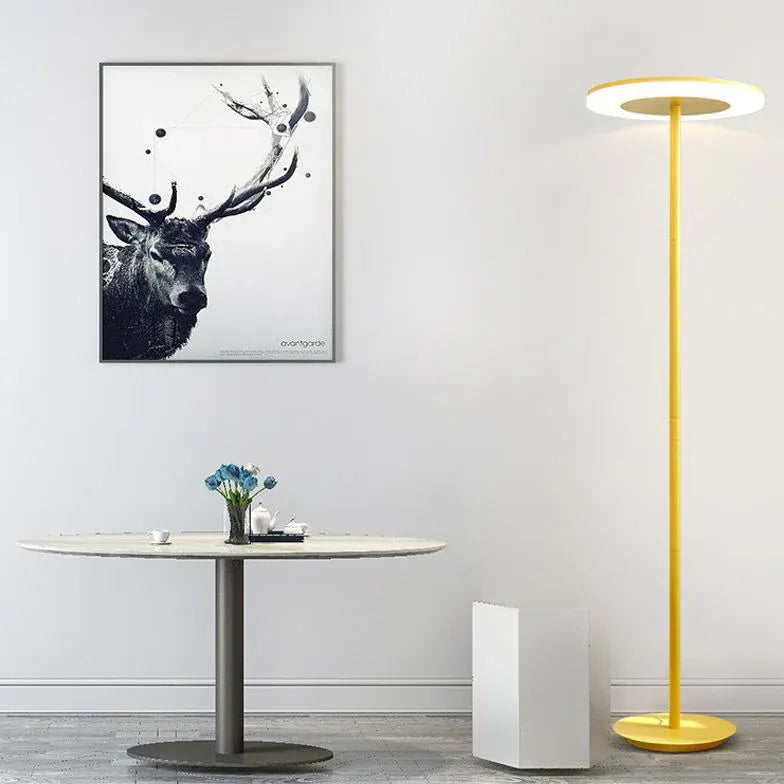 Circular Ring Long Pole Floor Lamp