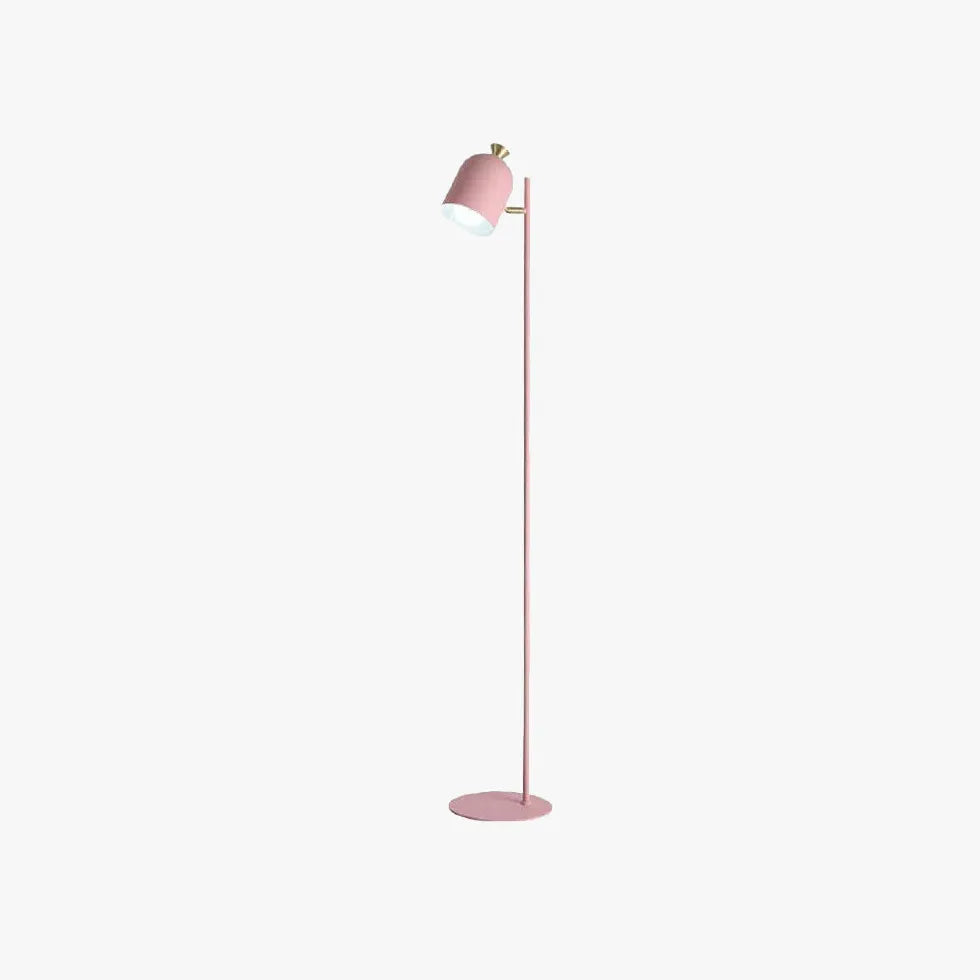 Adjustable Head Straight Rod Minimalist Floor Lamp