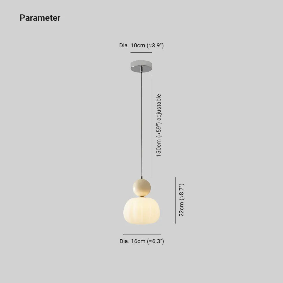 Pendelleuchte Kugel Opalglas im Bauhaus Stil