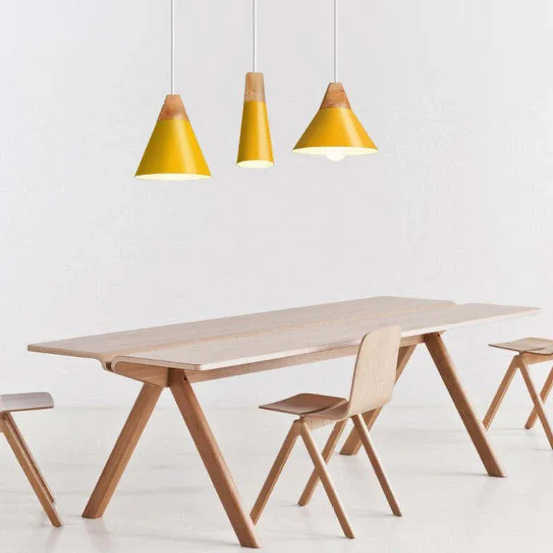 Pendelleuchte einzeln höhenverstellbar nordisch modern Holz - Clowas.de