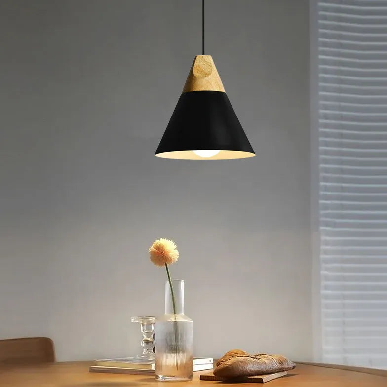Pendelleuchte einzeln höhenverstellbar nordisch modern Holz - Clowas.de
