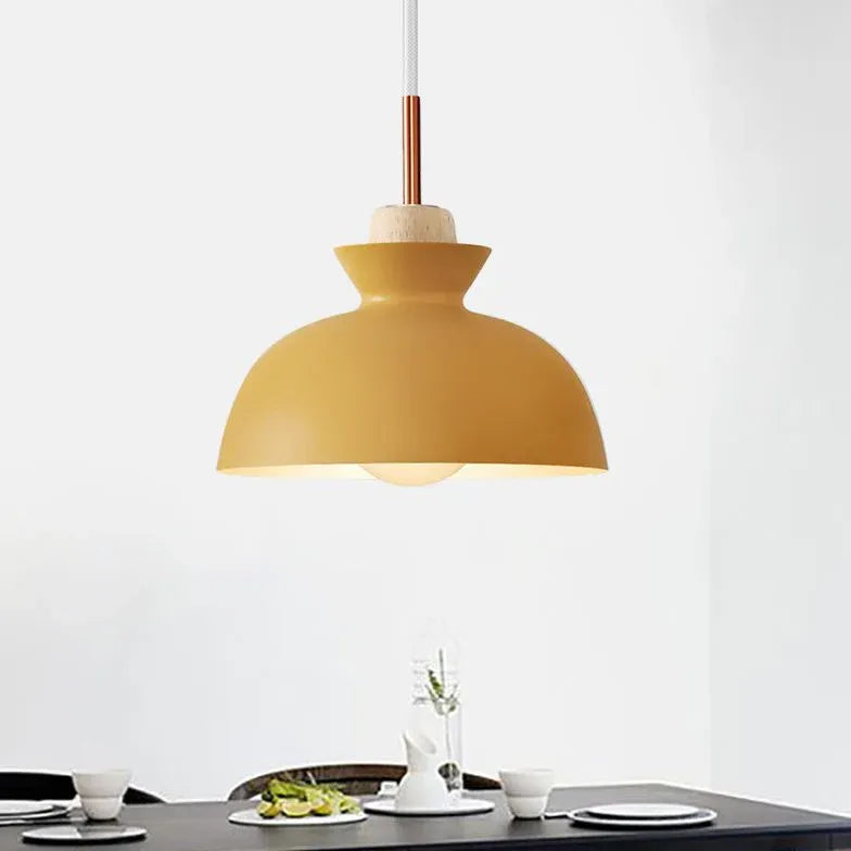 Black Semi-Spherical Minimalist Pendant Light