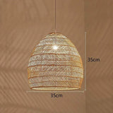 muto hölzerne vogelkäfige bambus rattan boho lampe pendelleuchte - Clowas.de