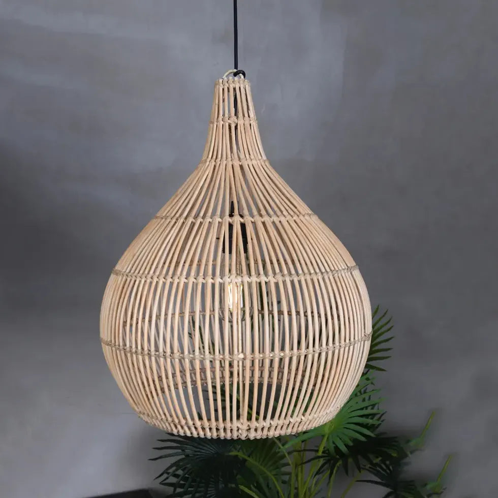 Boho Pendelleuchte Nordisch Modern Einfach Bambus Rattan