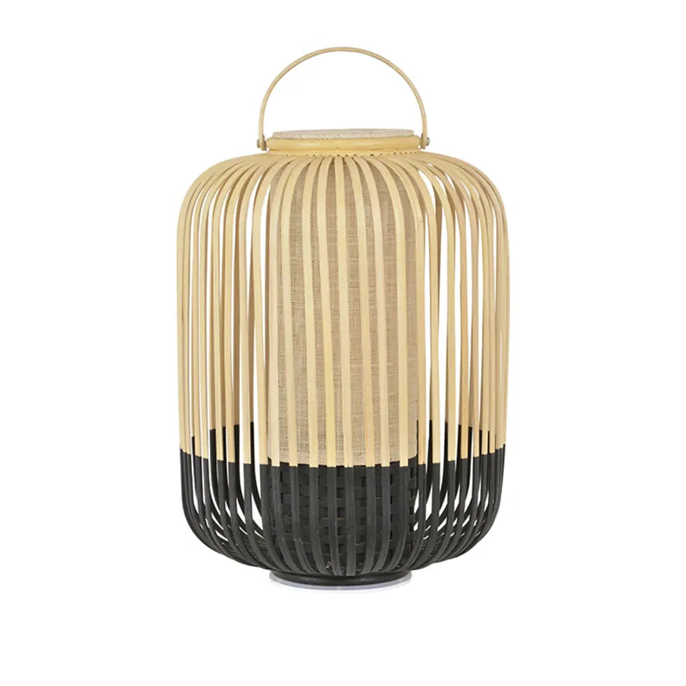 Stehlampe Rattan Bambus schlichte elegante Wohnraumbeleuchtung