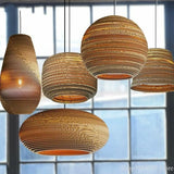 Layered Braided Design Rattan Vintage Pendant Light