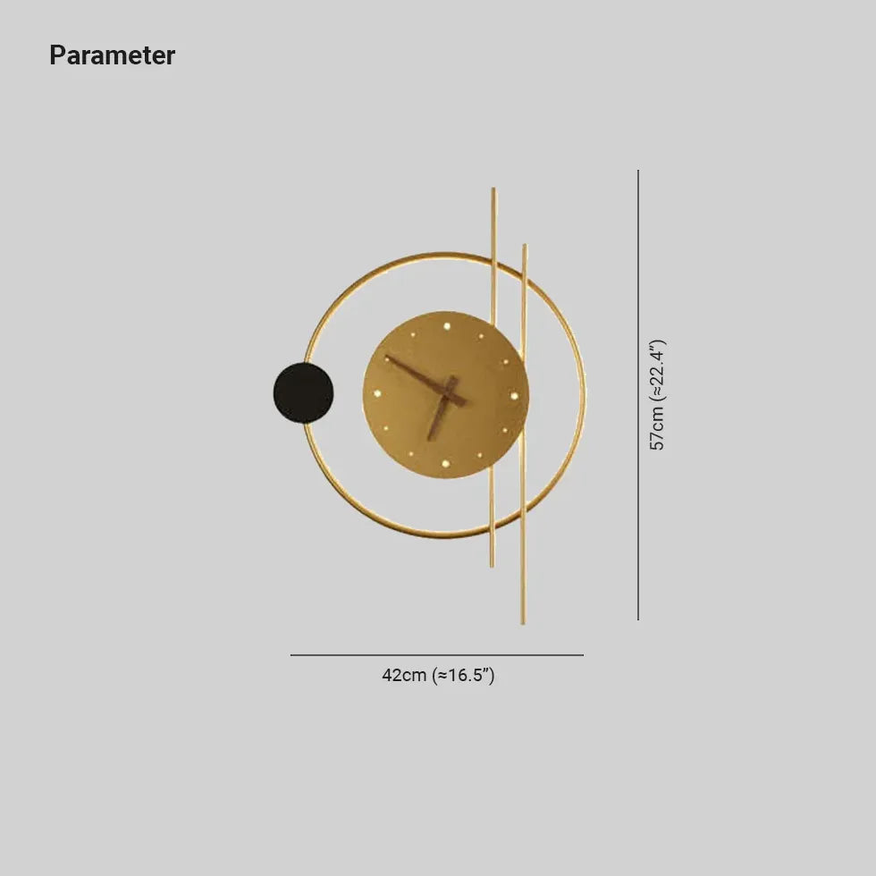 Moderne Wandleuchten Flur skandinavische runde Wanduhr