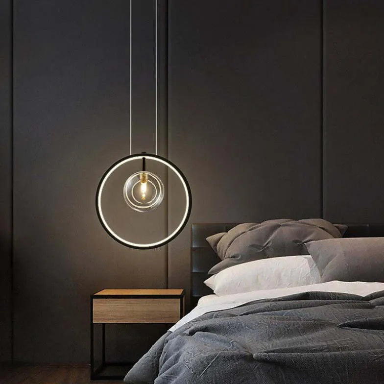 Bedside Nordic Glass Bubbles Led Modern Pendant Light