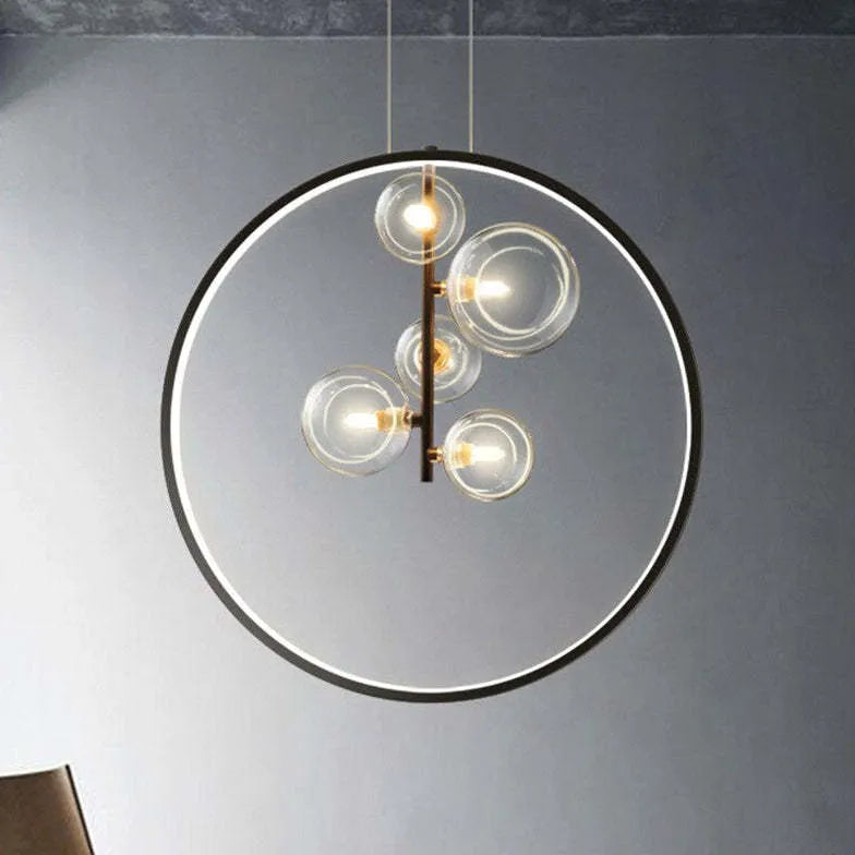 Bedside Nordic Glass Bubbles Led Modern Pendant Light