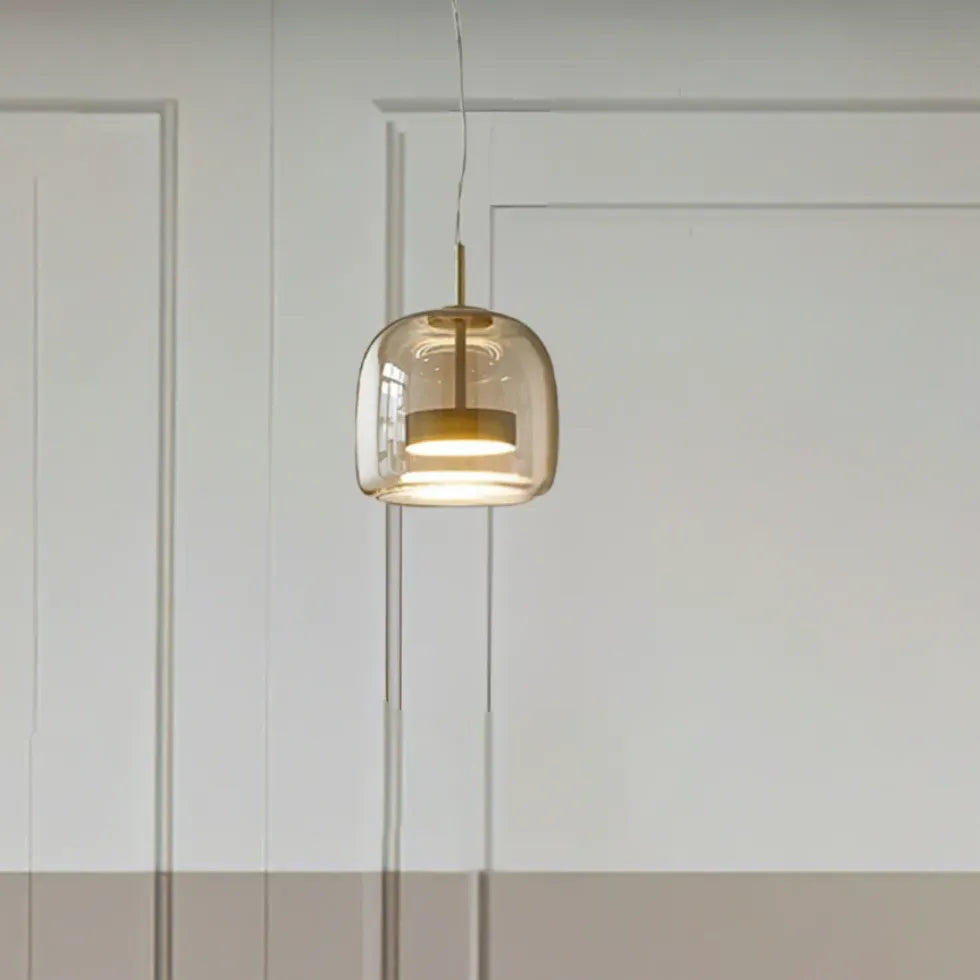 Wohnzimmer Lampe Pendelleuchte Nordisch Einfach Glas Design - Clowas.de
