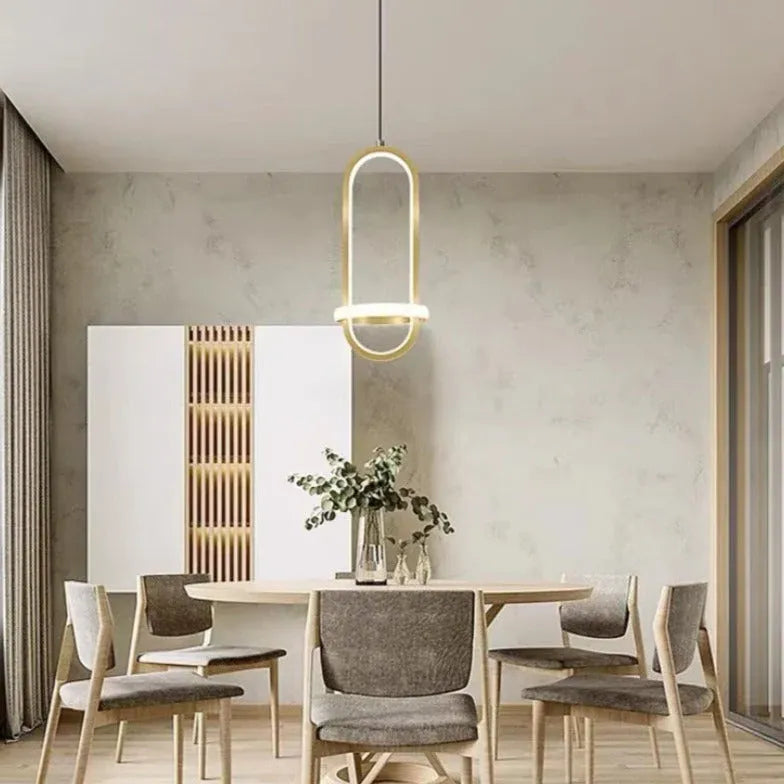 Oval Ring Bathroom Modern Pendant Light