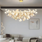 Ginkgo Leaf Shape Modern White LED Pendant Light