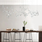 Compact Crystal Decor Modern Study Pendant Light