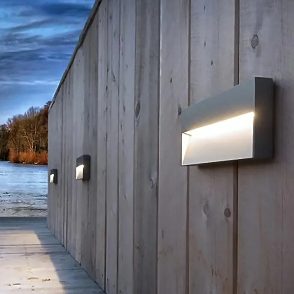 Rectangular Sensor Led Step Outdoor Lights