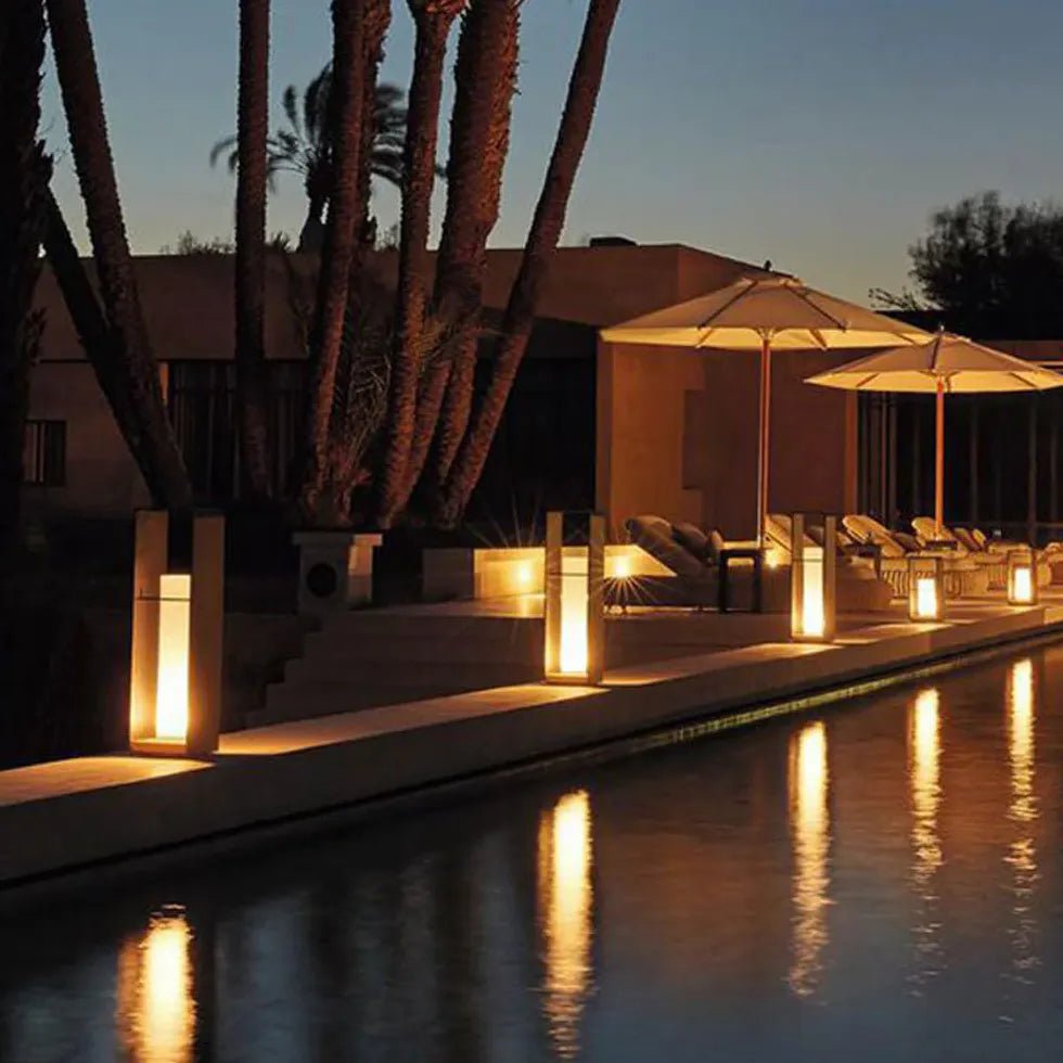 Rectangular Candle Led Outdoor Floor lamps