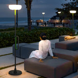 High-pole solar outdoor floor lamp