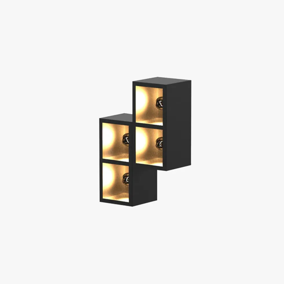 außenwandleuchte led ip65 elegante cube design für außen