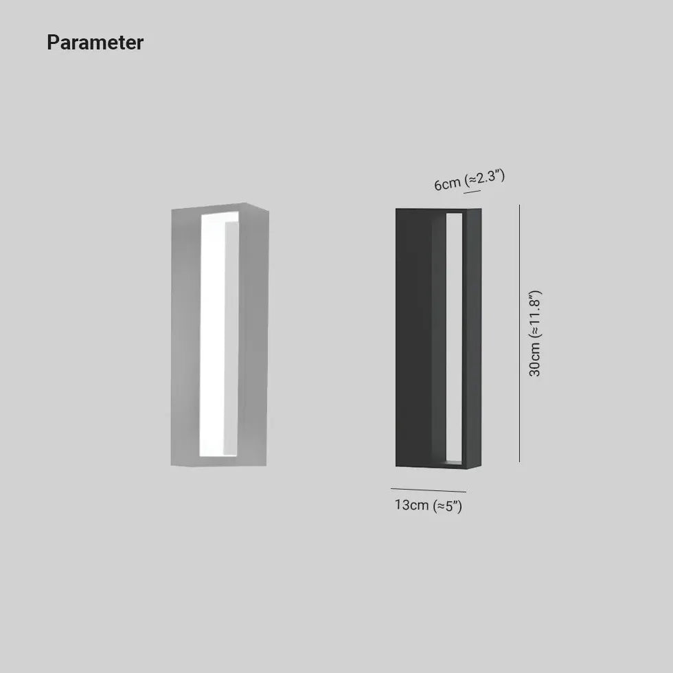 wandleuchte schirm schwarz modernes Design für Garten