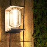 Glass Cylinder Outdoor Wall Light