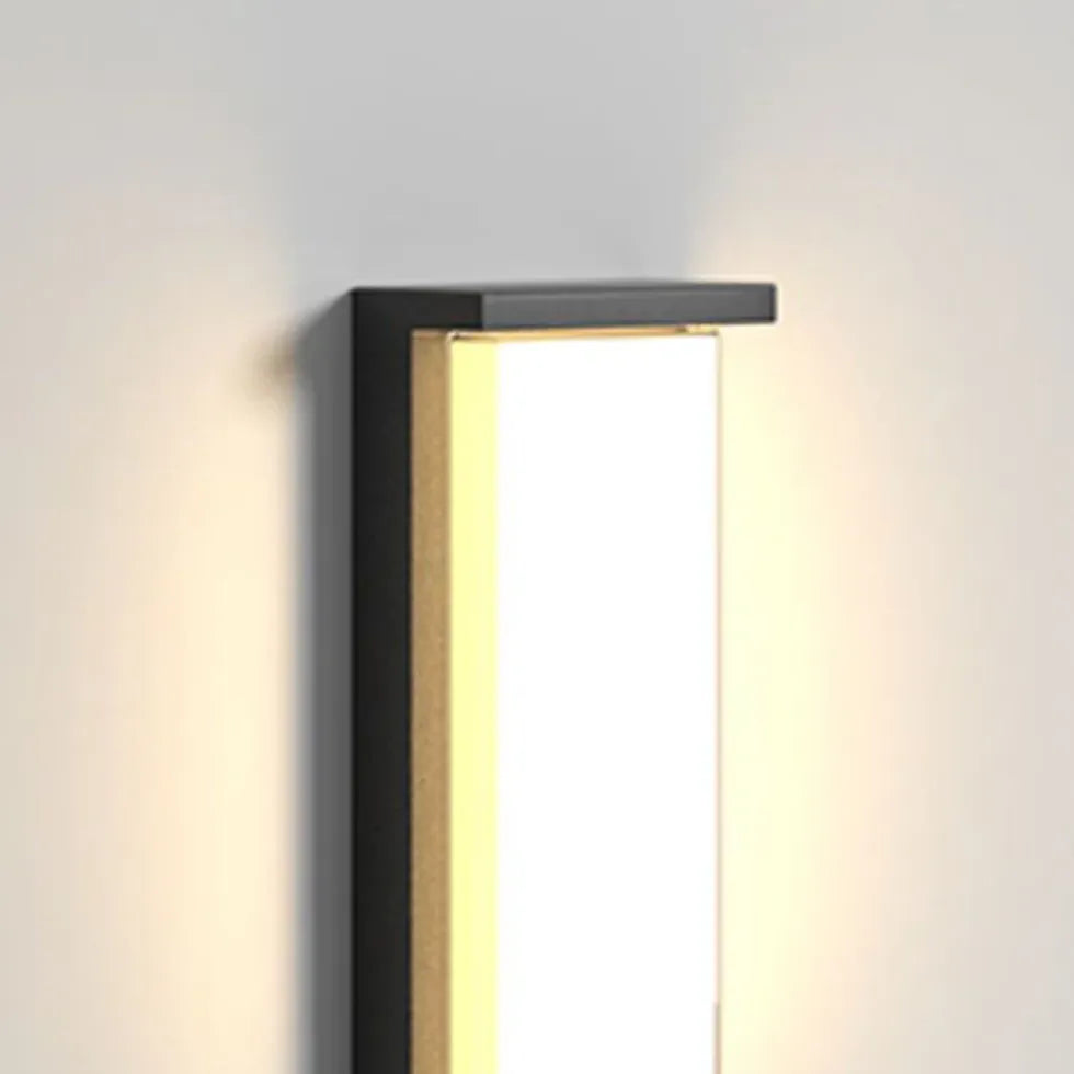 Rectangular Solar Led Outdoor Wall Lights