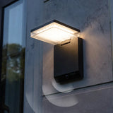 Folding Sensor Black Led Outdoor Wall Lights