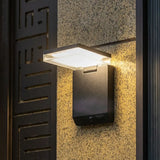 Folding Sensor Black Led Outdoor Wall Lights