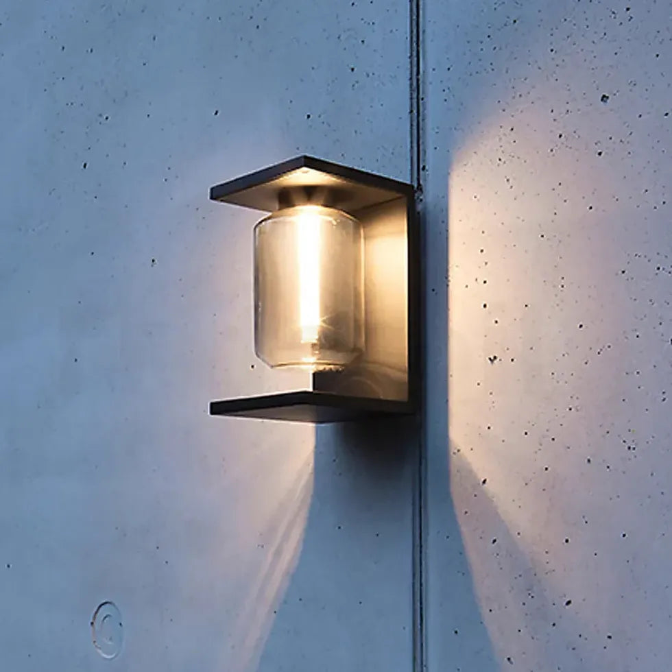 grey outdoor wall lighting solar led light