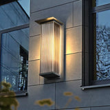 White Long Strip Solar Outdoor Wall Lamp