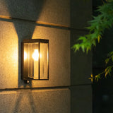 Outdoor Lantern Wall Light Black Solar