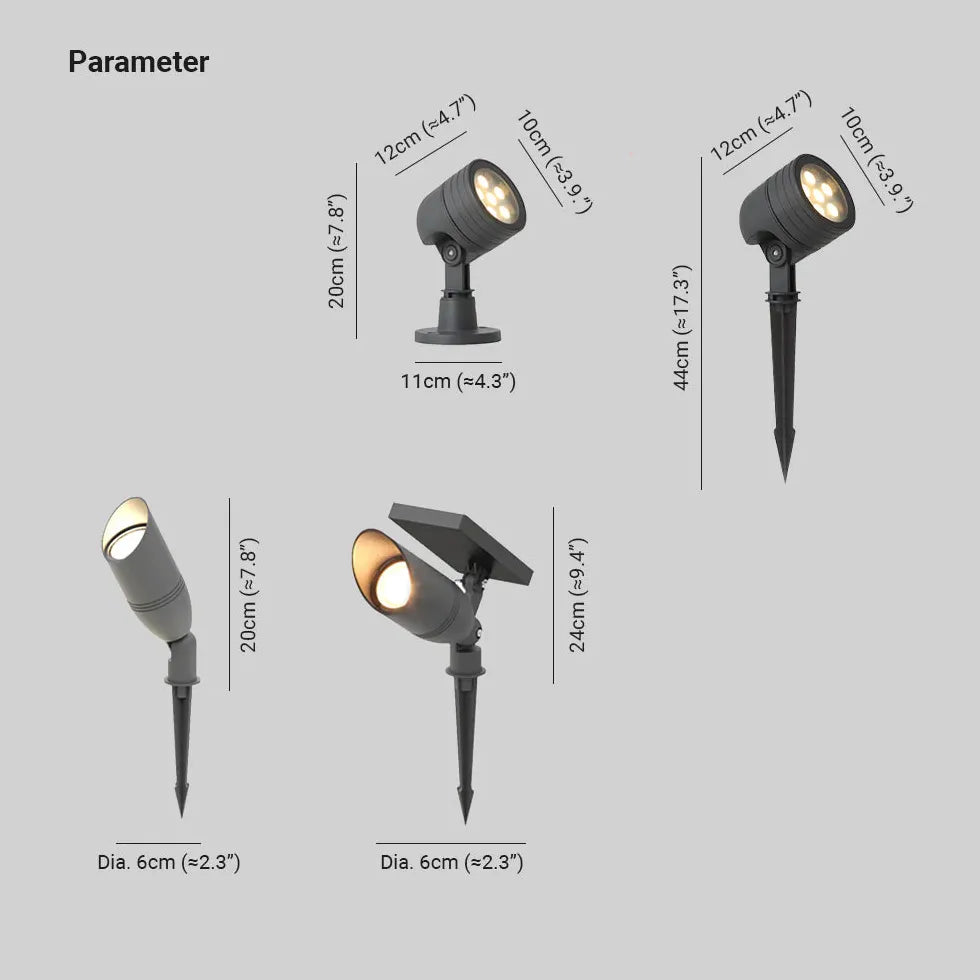 LED Strahler für den Garten Outdoor Wasserdicht Simplistisch