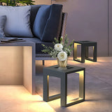 Square Frame black Outdoor Floor lamps