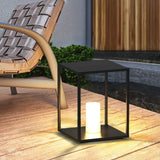 Outdoor Stehlampe schwarz elegante minimalistische Solarleuchte - Clowas.de