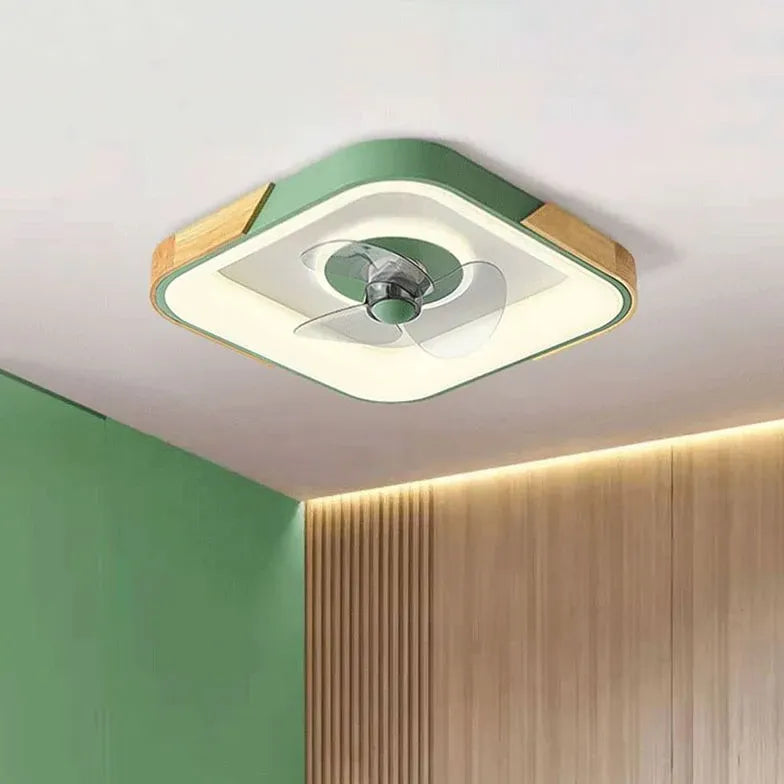 Farbblock-runde Deckenventilator mit Licht